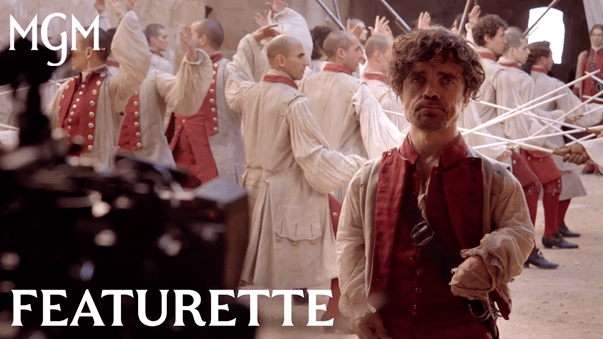 Peter Dinklage's grand entrance as CYRANO in this featurette