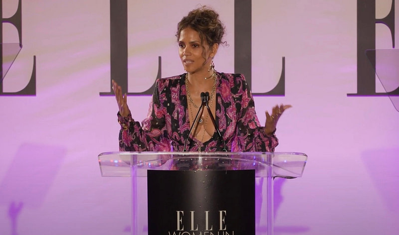 Lena Waithe Honors Halle Berry at ELLE's 27th Annual Women In Hollywood Celebration